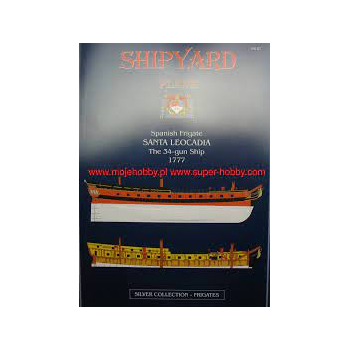 SHIPYARD SPANISH FRIGATE SANTA LEOCADIA THE 34-GUN SHIP 1777  PLANY MODELARSKIE